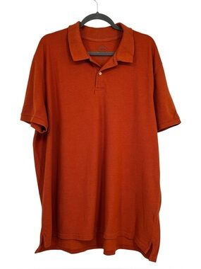 Men’s St John’s Bay XL Orange Cotton/Polyester Legacy Short Sleeve Polo Shirt